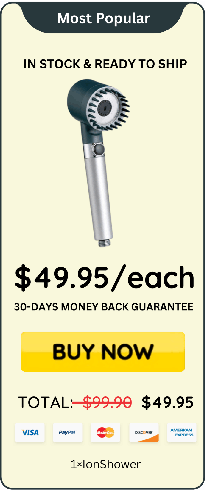 IonShower offer price 